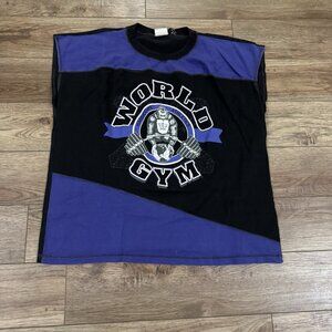 Vintage World Gym Bodybuilding Arnold Shirt
